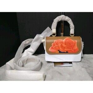 Coach X Tom Wesselmann Rogue Top Handle Brown Flower - Nwt